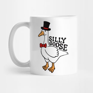 Silly Goose Wearing a Top Hat Mug